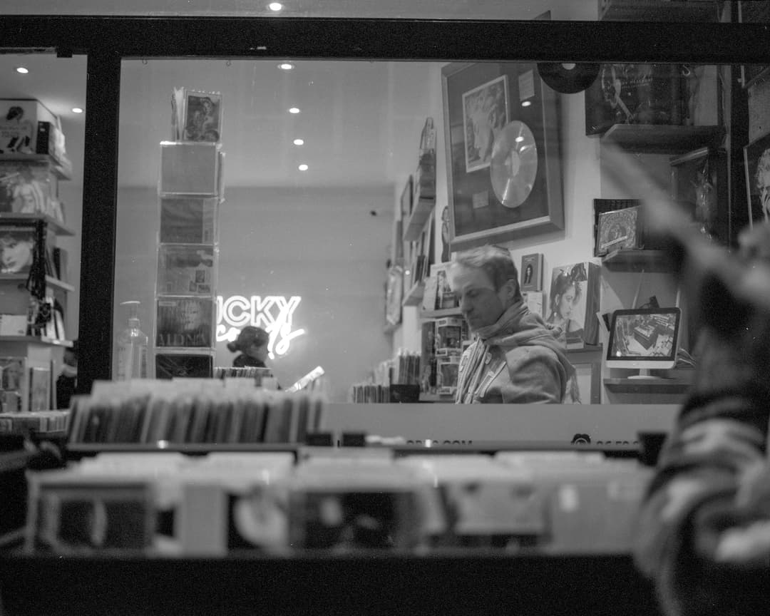 Record shop window – Paris, France