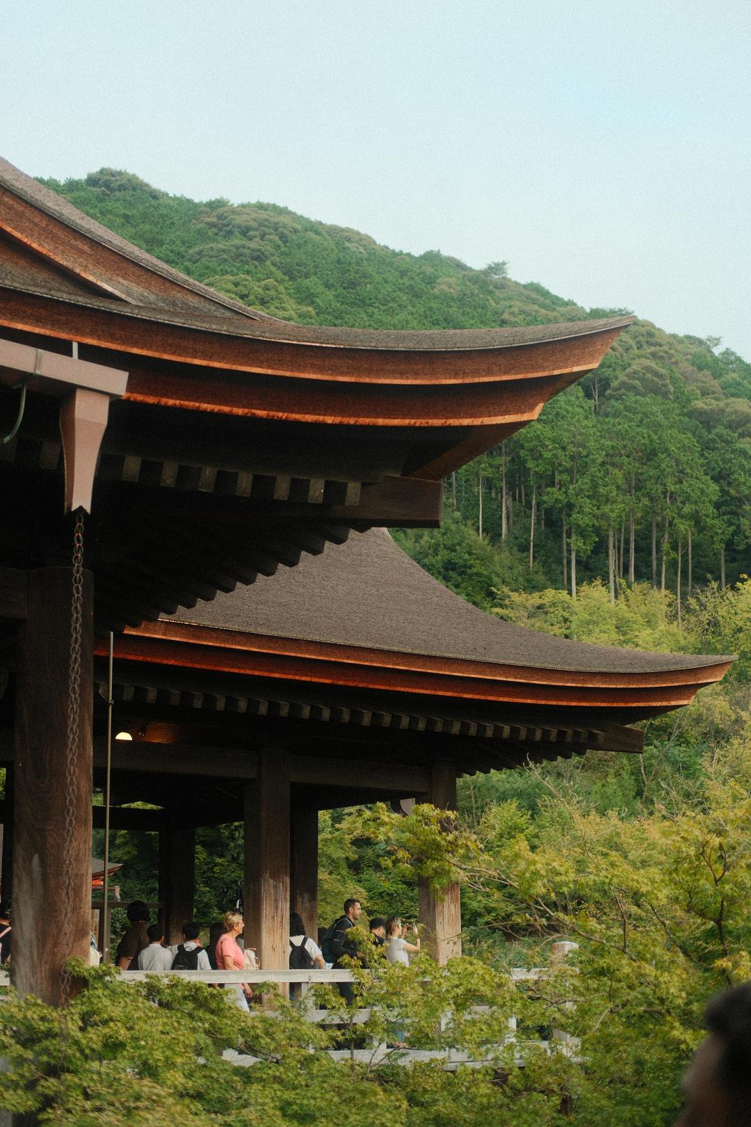 Layered temple eaves – Kyoto, Japan