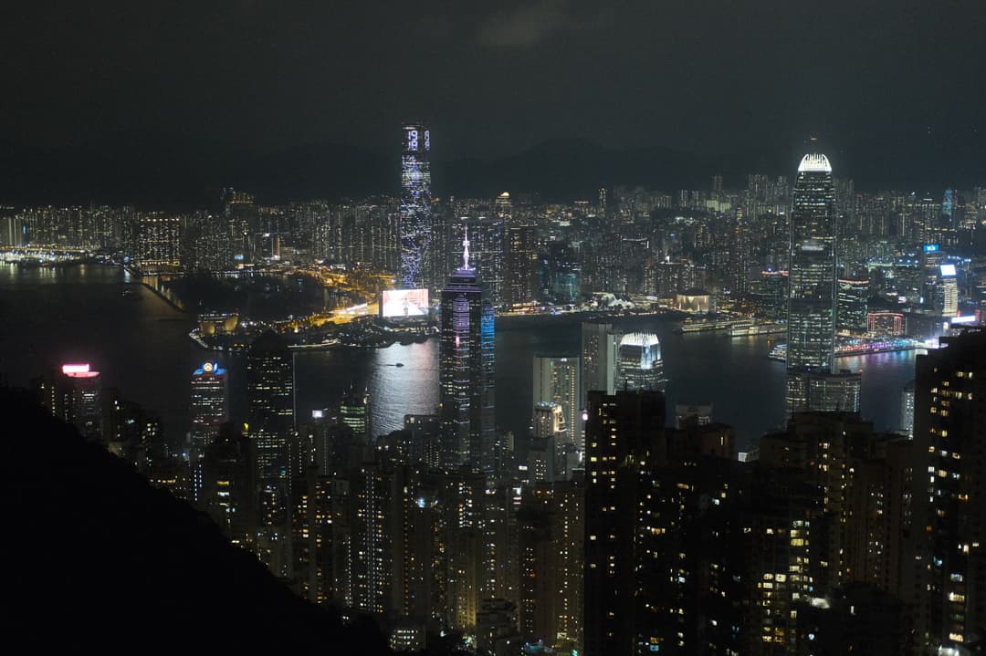 City after dark – Hong Kong