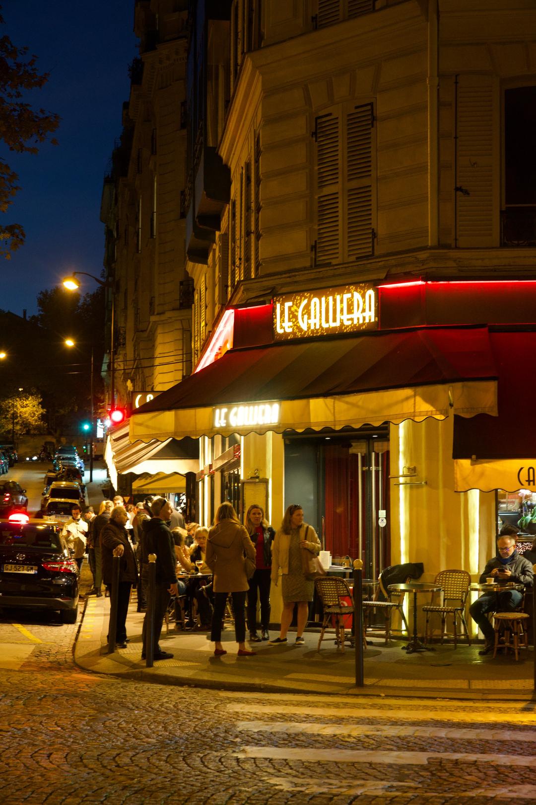 Red awning cafe – Paris, France