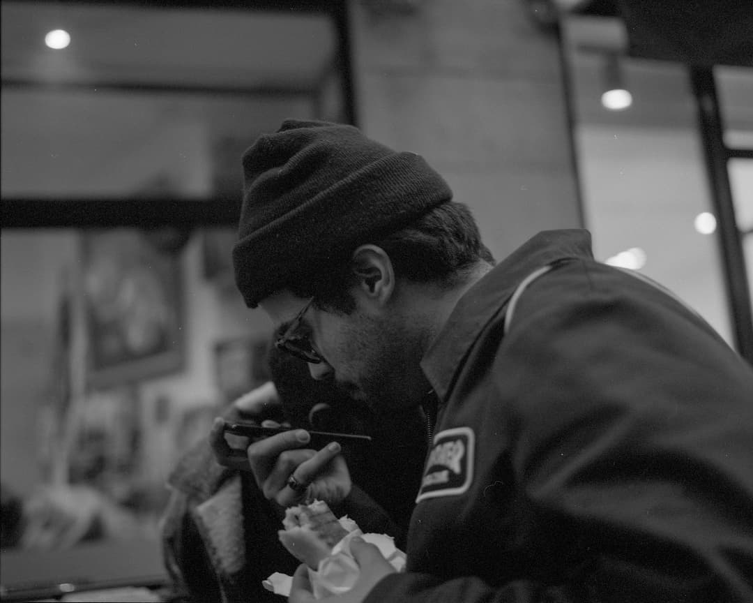Absorbed in a meal – Paris, France