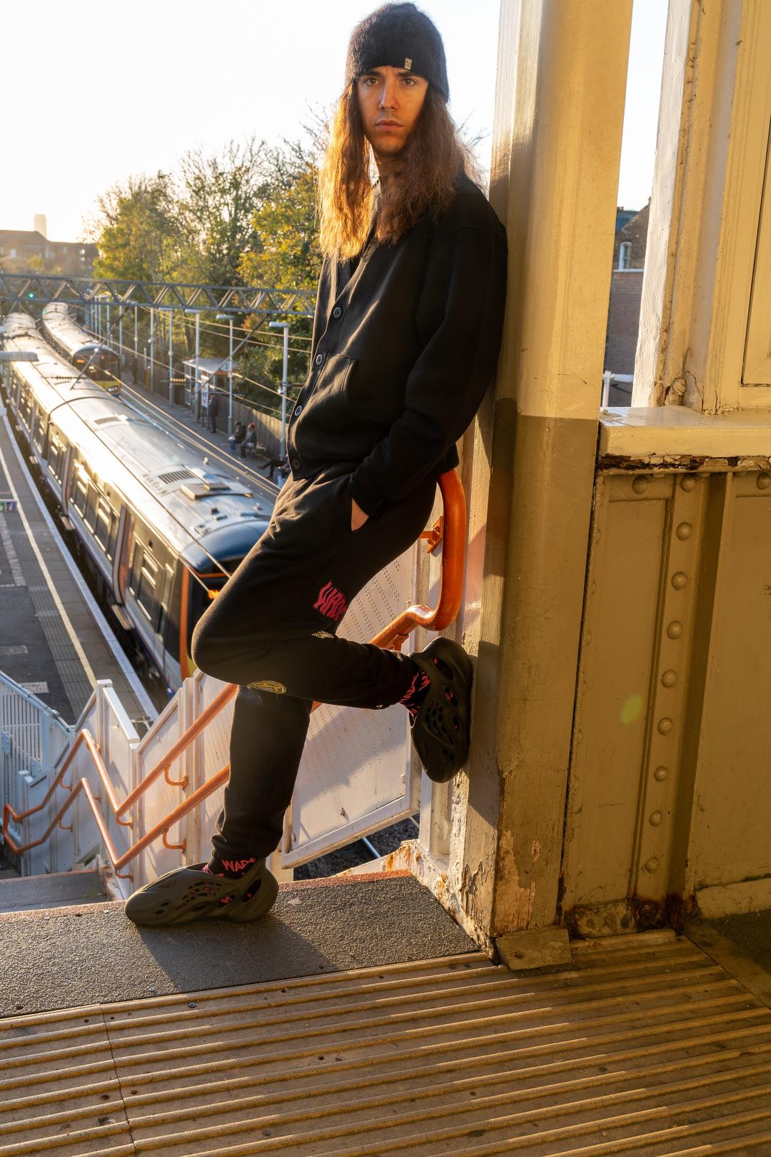 Platform doorway pose – London