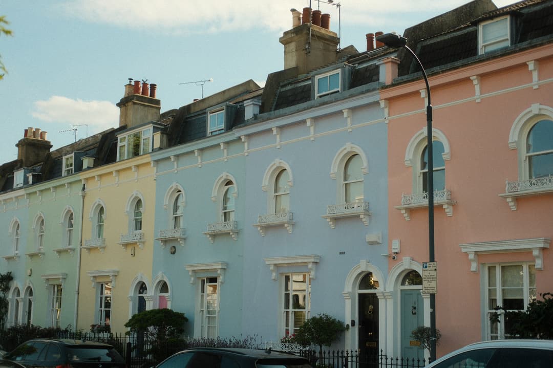 Pastel terraces – London