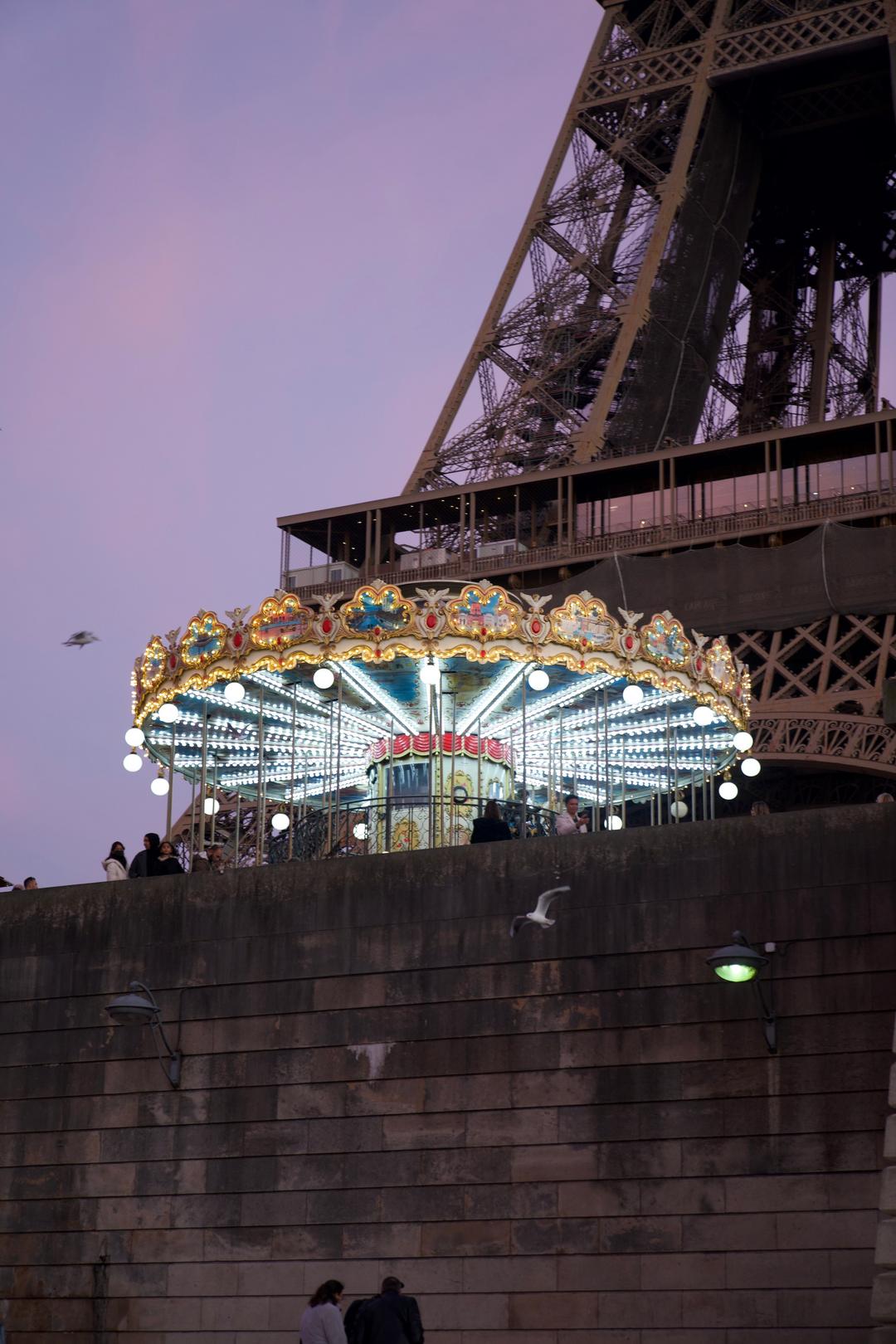 Carousel and tower – Paris, France