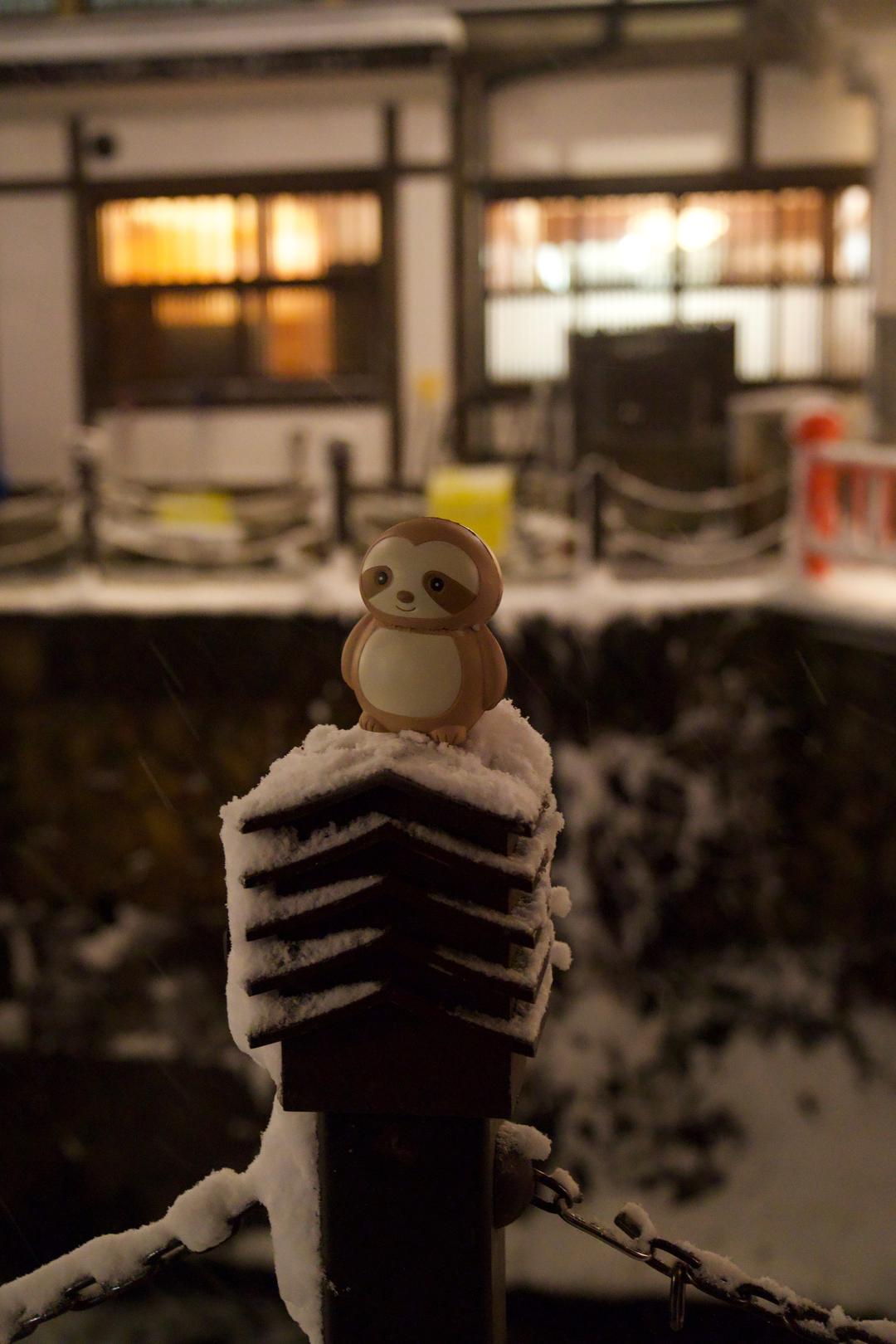 Tiny sentry – Ginzan Onsen, Yamagata