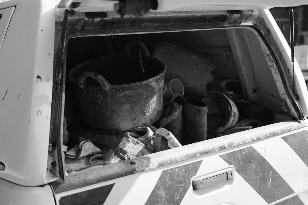 Tools in the work van – London