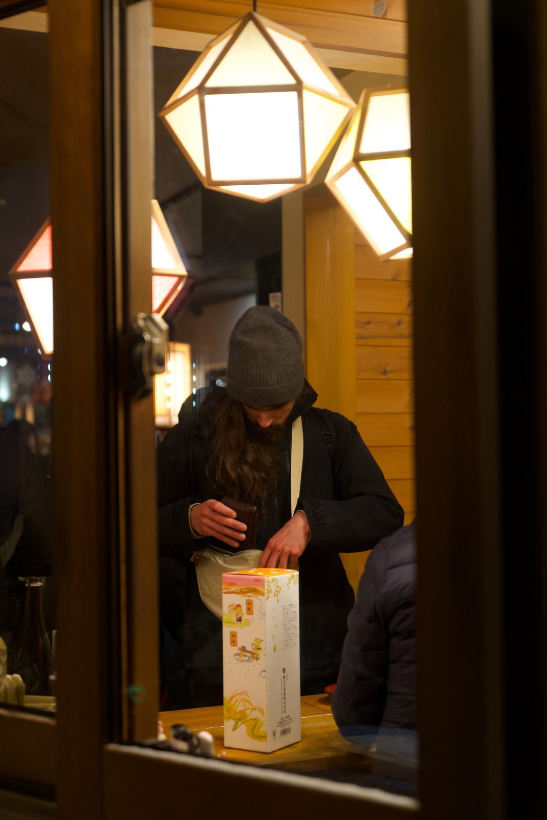 Under the hanging lamps – Ginzan Onsen, Yamagata